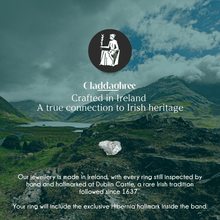Load image into Gallery viewer, Sterling silver Heritage Weave Claddagh ring