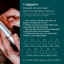 Load image into Gallery viewer, Maid's Sterling silver Claddagh ring (smaller size)