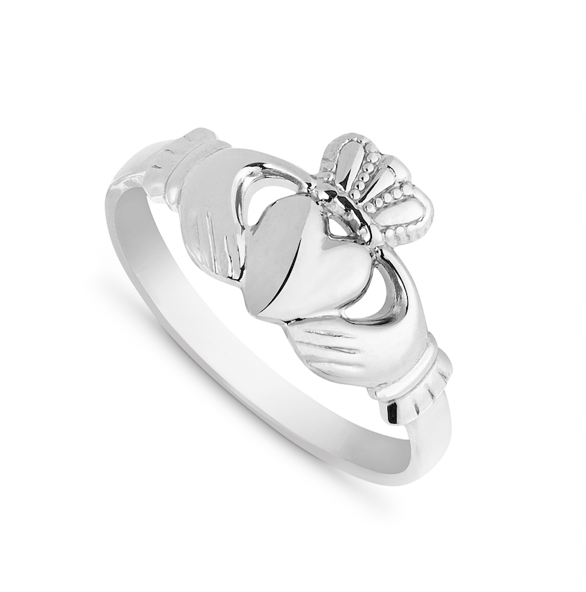 Maids Claddagh Ring Sterling Silver